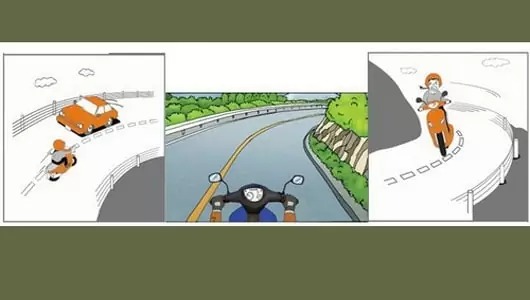 Kỹ thuật vào cua an toàn cho xe máy - bảo hiểm pvi 